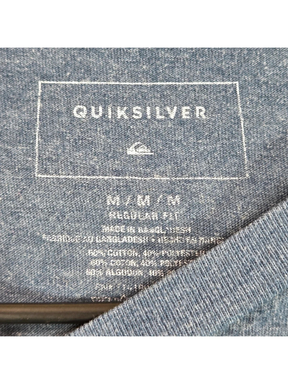 Quiksilver Circled Script T-shirt features a classic crew neck - Picture 3 of 3